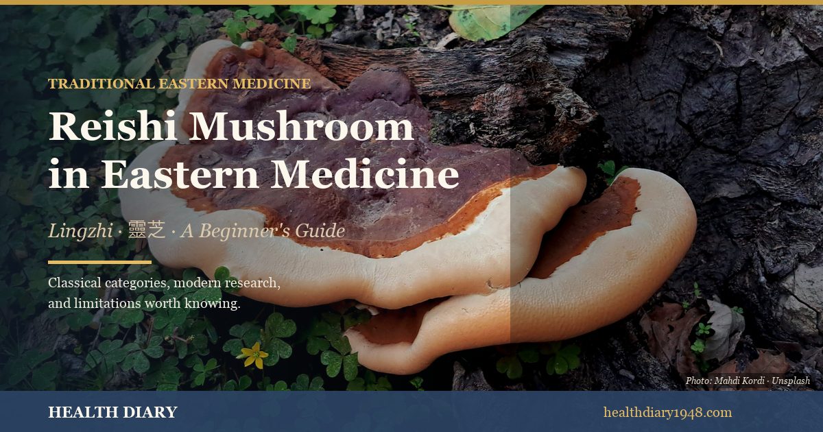 Reishi mushroom, a long-revered fungus in Traditional Eastern Medicine